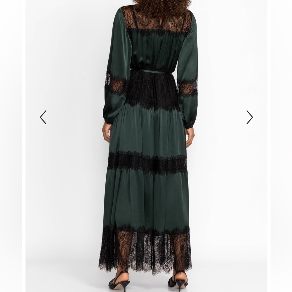 New Women’s Johnny Was Midnight 100% Silk Maxi Dress (musing black slip!) - Picture 4 of 13